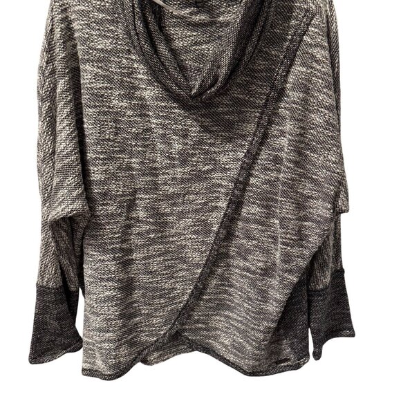 Calvin Klein Performance Gray & Black Cowl Neck Knit Sweater Sz XL - Picture 5 of 12